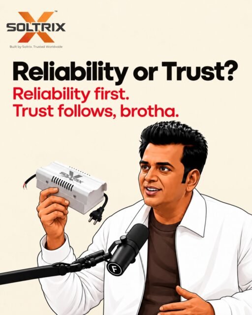 Some things don’t need a sales pitch. They just need to work. 😎⚡

At SoltriX, we believe great technology earns its reputation one connection at a time. From dependable power solutions to reliable networking infrastructure, we’re here to keep things running smoothly — because nobody likes a connection that ghosts them! 😉

#SoltriX #networkingsolutions #powersolutions #itinfrastructure #reliabletechnology 

[SoltriX, networking solutions, power supply, switching power supply, IT infrastructure, network devices, Ethernet switch, PoE switch, media converter, WiFi router, CCTV accessories, security solutions, electronic security, computer networking, network equipment, reliable technology, power solutions, networking products, surveillance systems, CCTV solutions, network connectivity, smart networking, IT hardware, power supply unit, voltage stabilizer, electrical accessories, system integrator, CCTV installers, technology solutions, SoltriX India]