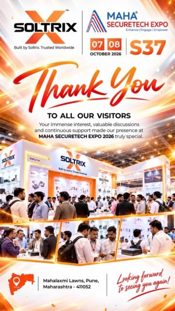 ✨ Maha SecureTech Expo & Evolve 2026 may be over, but the connections we made will keep growing! 🧡

Pune, you brought the energy, enthusiasm and incredible conversations — and we’re taking back more than just memories!

A heartfelt thank you to everyone who visited the SoltriX booth at S37, explored our networking, power and security solutions, shared their insights, and showed us so much love. Every interaction made this exhibition truly special.

From meaningful conversations with industry professionals to connecting with our partners, your response motivates us to keep building technology you can count on. ⚡

Until the next exhibition, Pune — thank you for being part of our journey. Here’s to stronger partnerships and even better connections ahead! 🤝

#SoltriX #mahasecuretechexpo #securityexpo #networkingsolutions #cctvsolutions 

[SoltriX, Maha SecureTech Expo 2026, Evolve 2026, Pune exhibition, security expo Pune, exhibition highlights, exhibition thank you, event recap, event highlights, networking solutions, CCTV solutions, security technology, electronic security, IT infrastructure, power solutions, PoE switch, Ethernet switch, media converter, WiFi router, CCTV surveillance, security equipment, networking products, system integrators, CCTV installers, security professionals, industry networking, business partnerships, technology exhibition, Pune events, SoltriX India]